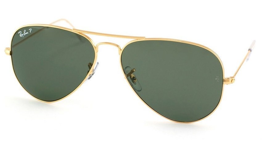 Солнцезащитные очки RAY-BAN авиаторы зеленые