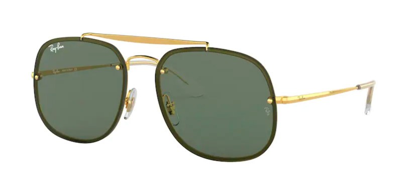 Солнцезащитные очки RAY-BAN темно-зеленые