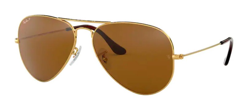 Солнцезащитные очки RAY-BAN авиаторы коричневые