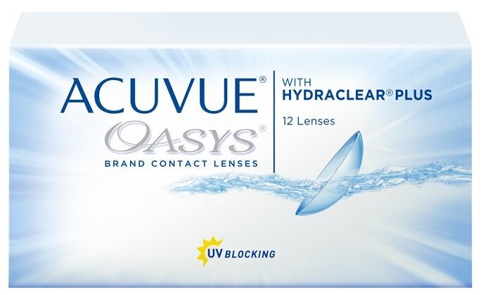 Контактные линзы ACUVUE OASYS HydraClear Plus (12 блистеров)